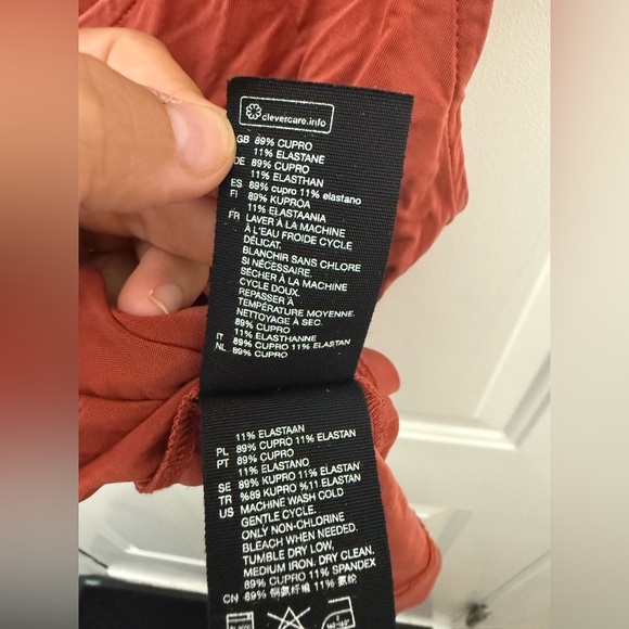 Women’s And Other Stories Burnt Orange Tie Strap Tank Top Size 6 Casual Comfy - Picture 6 of 7